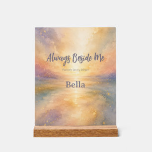 Rainbow Bridge Horizon Acrylic Memorial Plaque Sign