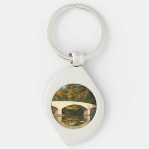 Rainbow Bridge in Fall at Grove City College Keychain