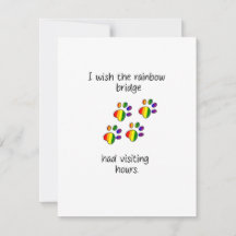 Rainbow Bridge Light Flat Note Card