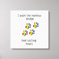 Rainbow Bridge Light Stretched Canvas Print
