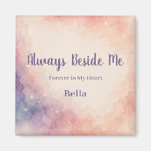 Rainbow Bridge Memorial Magnet | Watercolor