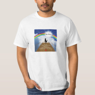 Rainbow Bridge Memorial Poem for Dogs T-Shirt