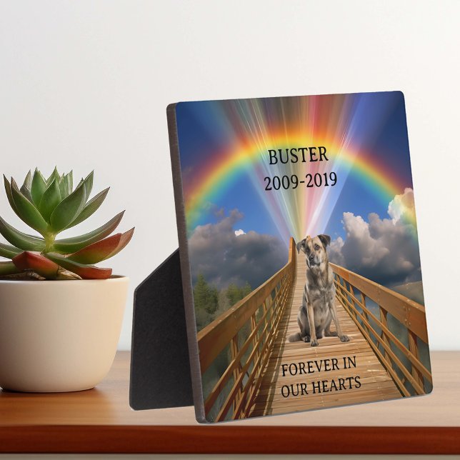 Rainbow Bridge Pet Memorial Loss Customize  Plaque (Creator Uploaded)
