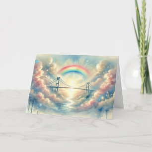 Rainbow Bridge Pet Sympathy Card