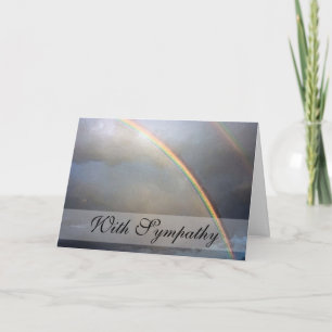 Rainbow Bridge Pet Sympathy Condolence Card