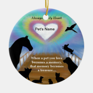 Rainbow Bridge Pets Ceramic Ornament