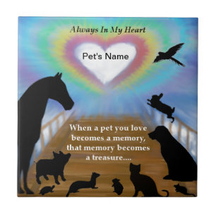Rainbow Bridge Pets Tile
