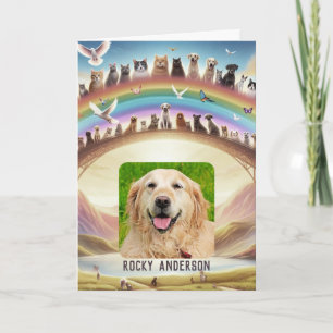Rainbow Bridge Poem Card