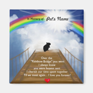 Rainbow Bridge Poem for Hamsters Magnet
