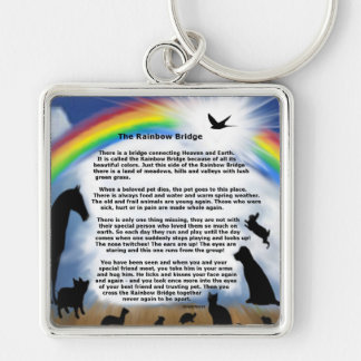 Rainbow Bridge Poem Keychain