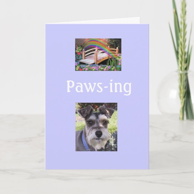 Rainbow Bridge Sympathy Card (Front)