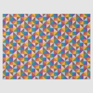 Rainbow, Brown, Pink and Blue Pinwheel Tissue Paper