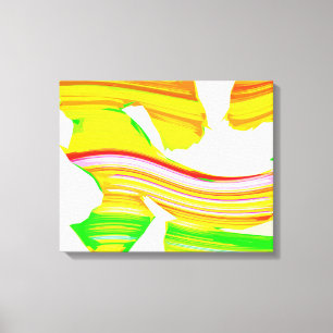 Rainbow brush canvas print
