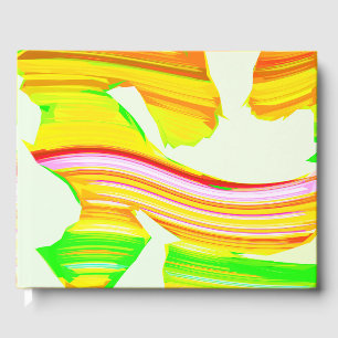 Rainbow brush guest book