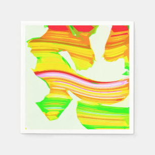 Rainbow brush napkin