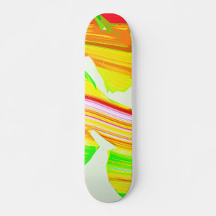 Rainbow brush skateboard