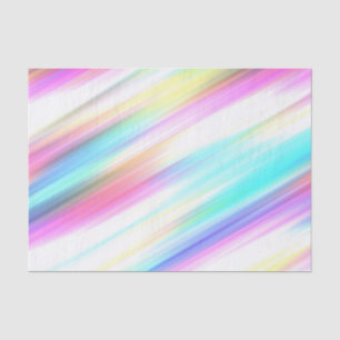 Rainbow Brush Strokes Tissue Paper