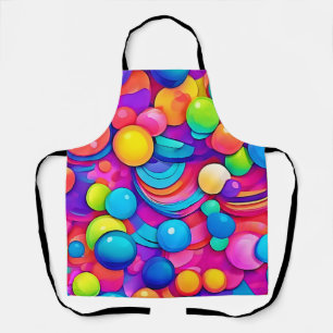 Rainbow Bubble Blast Artwork Apron