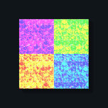 Rainbow bubble wrap pop art canvas print<br><div class="desc">Pop art bubble wrap pattern in rainbow colors</div>