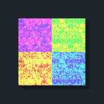 Rainbow bubble wrap pop art canvas print<br><div class="desc">Pop art bubble wrap pattern in rainbow colors</div>