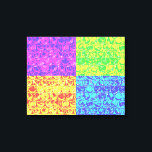 Rainbow bubble wrap pop art canvas print<br><div class="desc">Pop art bubble wrap pattern in rainbow colors</div>