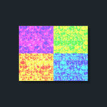 Rainbow bubble wrap pop art canvas print<br><div class="desc">Pop art bubble wrap pattern in rainbow colors</div>
