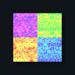 Rainbow bubble wrap pop art canvas print<br><div class="desc">Pop art bubble wrap pattern in rainbow colors</div>