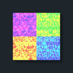 Rainbow bubble wrap pop art canvas print<br><div class="desc">Pop art bubble wrap pattern in rainbow colors</div>