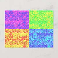 Rainbow bubble wrap pop art