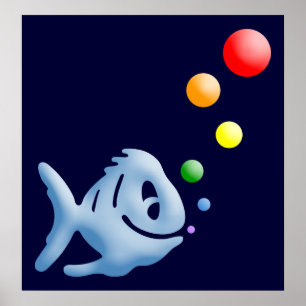 rainbow bubblefish. v.1. poster