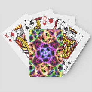 Rainbow Bubbles Two Playing Cards