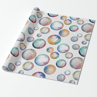 Rainbow Bubbles Wrapping Paper