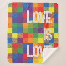 Rainbow Buffalo Check Pride Plaid Personalize