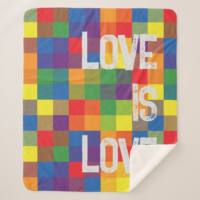 Rainbow Buffalo Check Pride Plaid Personnaliser (Devant)