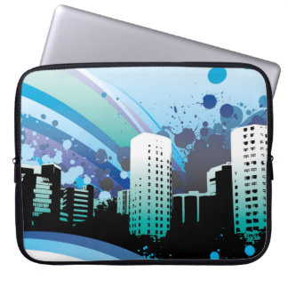 rainbow_building_paint laptop sleeve