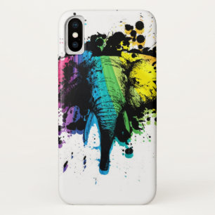 Rainbow Bull Elephant Abstract Case-Mate iPhone Case