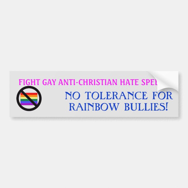 RAINBOW BULLIES BUMPER STICKER (Front)