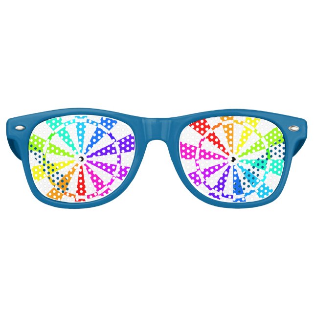 rainbow bullseye retro sunglasses (Front)