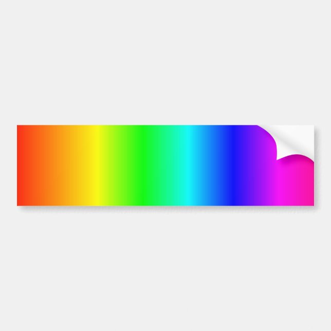 Rainbow bumpersticker bumper sticker (Front)