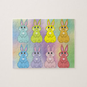 Rainbow Bunnies Jigsaw Puzzle