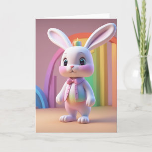 Rainbow Bunny Card