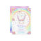Rainbow Bunny Invitation Bunny Birthday