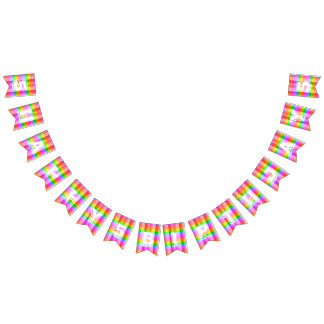 Rainbow Bunting Flags