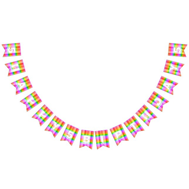 Rainbow Bunting Flags (All)