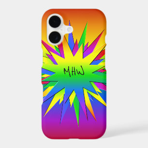 Rainbow Burst custom monogram cases