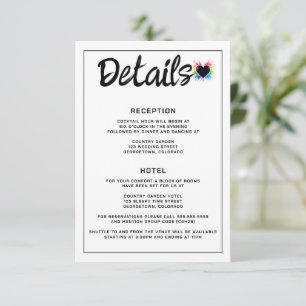 Rainbow Burst Enclosure Card