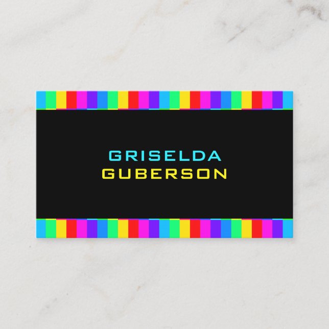 Rainbow Business Card (Front)