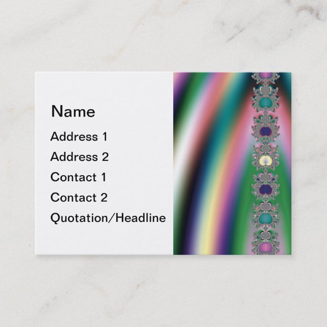 Rainbow Business Card Template (Front)