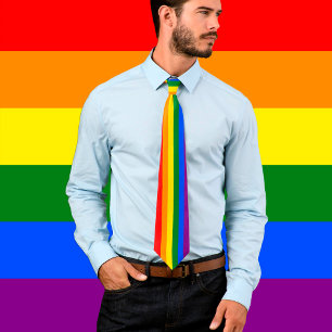 Rainbow Business Cravate & Fierté Rainbow Flag / L