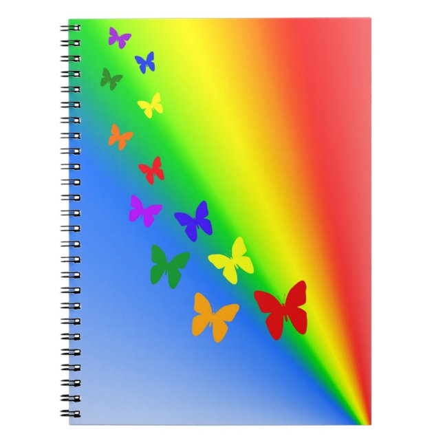 Rainbow Butterflies Notebook (Front)